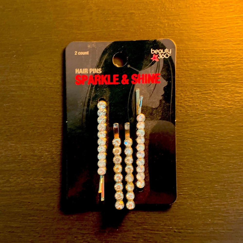 Sparkling Rhinestone Bobby Pins